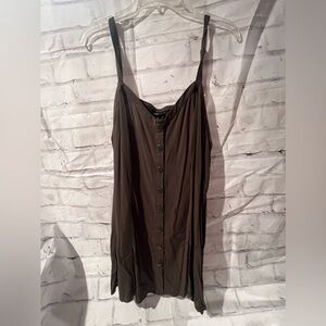 Torrid Olive Button Tank